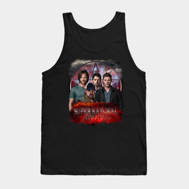 Supernatural Family dont end with blood 4C9 Tank Top by Ratherkool